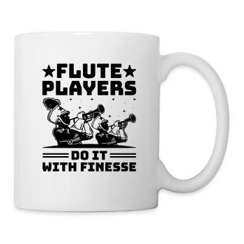 Blaskapelle Sprüche Lustige Marschinstrumente - Tasse - Weiß - Rechts