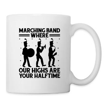 Blaskapelle Sprüche Lustige Marschinstrumente - Tasse - Weiß - Rechts