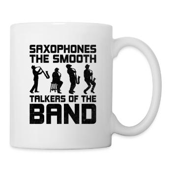Marching Band Sayings Funny Marching Instruments - Mug - white - Right