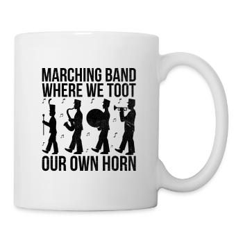 Blaskapelle Sprüche Lustige Marschinstrumente - Tasse - Weiß - Rechts