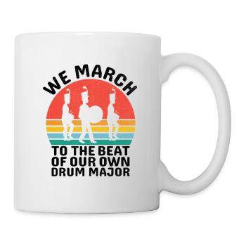 Blaskapelle Sprüche Lustige Marschinstrumente - Tasse - Weiß - Rechts