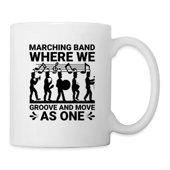 Blaskapelle Sprüche Lustige Marschinstrumente - Tasse - Weiß - Rechts