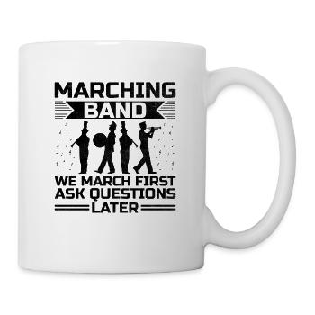 Blaskapelle Sprüche Lustige Marschinstrumente - Tasse - Weiß - Rechts