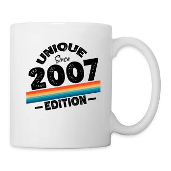 Unique depuis 2007 Edition Anniversaire Millésime 2007 - Mug blanc - blanc - Droite