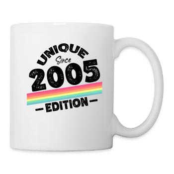 Unique depuis 2005 Edition Anniversaire Millésime 2005 - Mug blanc - blanc - Droite
