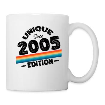 Unique depuis 2005 Edition Anniversaire Millésime 2005 - Mug blanc - blanc - Droite