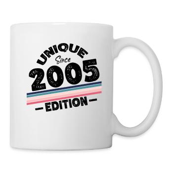 Unique depuis 2005 Edition Anniversaire Millésime 2005 - Mug blanc - blanc - Droite