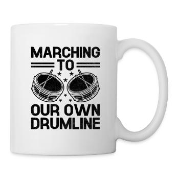 Drum Corps Marching Band Drum Corp Music Percussio - Mug - white - Right