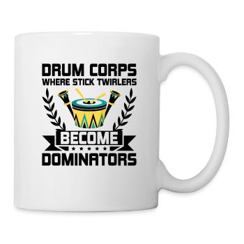 Drum Corps Marching Band Drum Corp Music Percussio - Mug - white - Right