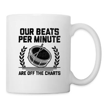 Drum Corps Marching Band Drum Corp Music Percussio - Mug - white - Right