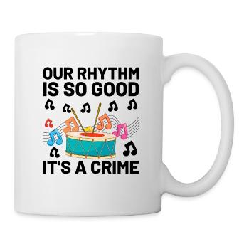 Drum Corps Marching Band Drum Corp Music Percussio - Mug - white - Right