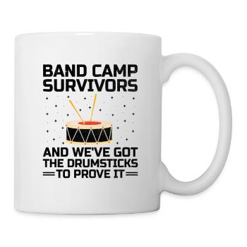 Drum Corps Marching Band Drum Corp Music Percussio - Tasse - Weiß - Rechts