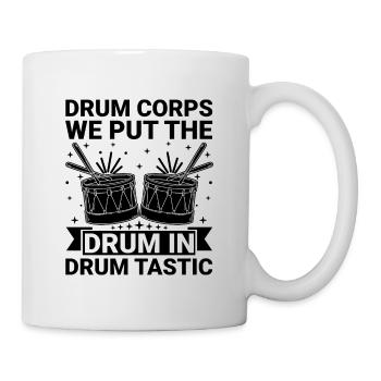 Drum Corps Marching Band Drum Corp Music Percussio - Tasse - Weiß - Rechts