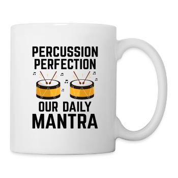 Drum Corps Marching Band Drum Corp Music Percussio - Mug - white - Right