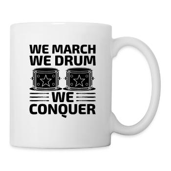 Drum Corps Marching Band Drum Corp Music Percussio - Tasse - Weiß - Rechts
