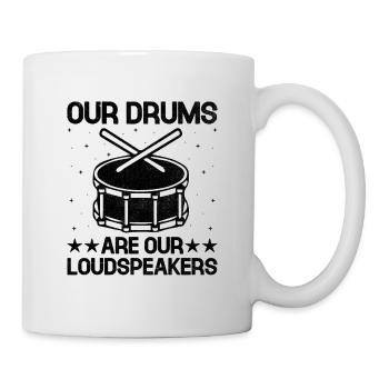 Drum Corps Marching Band Drum Corp Music Percussio - Tasse - Weiß - Rechts
