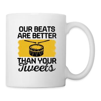 Drum Corps Marching Band Drum Corp Music Percussio - Mug - white - Right