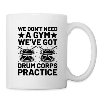 Drum Corps Marching Band Drum Corp Music Percussio - Mug - white - Right