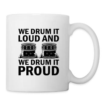 Drum Corps Marching Band Drum Corp Music Percussio - Tasse - Weiß - Rechts