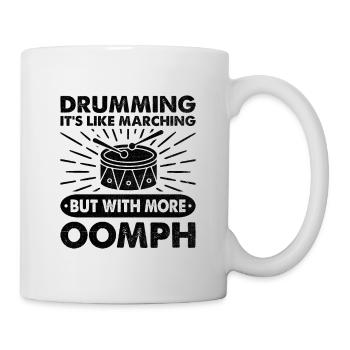 Drum Corps Marching Band Drum Corp Music Percussio - Tasse - Weiß - Rechts