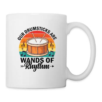 Drum Corps Marching Band Drum Corp Music Percussio - Tasse - Weiß - Rechts