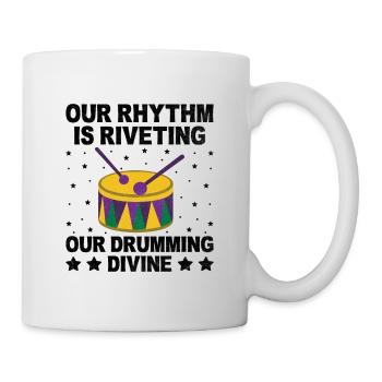 Drum Corps Marching Band Drum Corp Music Percussio - Mug - white - Right