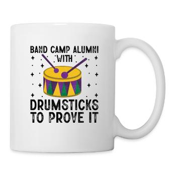 Drum Corps Marching Band Drum Corp Music Percussio - Mug - white - Right