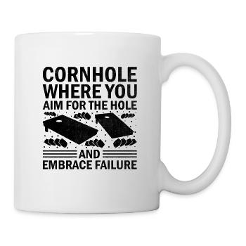Cornhole Spieler Cornhole Sport Lustig Cornhole Be - Tasse - Weiß - Rechts