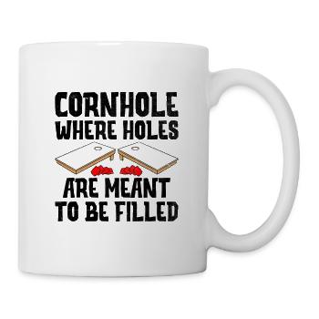 Cornhole Spieler Cornhole Sport Lustig Cornhole Be - Tasse - Weiß - Rechts