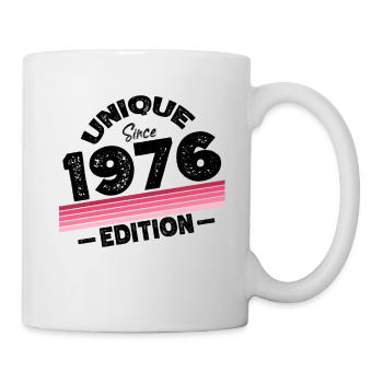 Unique depuis 1976 Edition Anniversaire Millésime 1976 - Mug blanc - blanc - Droite