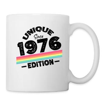 Unique depuis 1976 Edition Anniversaire Millésime 1976 - Mug blanc - blanc - Droite