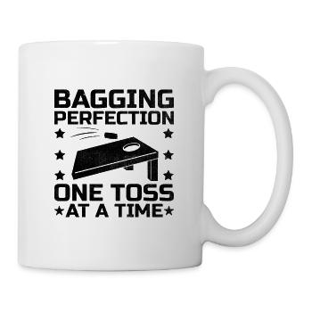 Cornhole Spieler Cornhole Sport Lustig Cornhole Be - Tasse - Weiß - Rechts