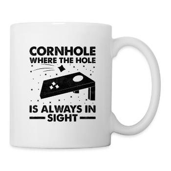 Cornhole Spieler Cornhole Sport Lustig Cornhole Be - Tasse - Weiß - Rechts
