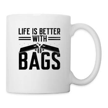 Cornhole Spieler Cornhole Sport Lustig Cornhole Be - Tasse - Weiß - Rechts