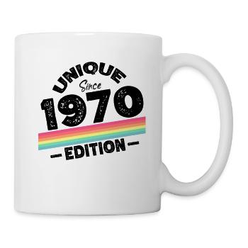 Unique Since 1970's Edition Birthday Vintage 1970's - Mug - white - Right