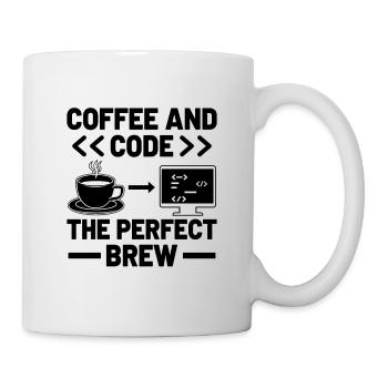 Café Codage Programmeur Codeur Développeur Nerd Coff - Mug blanc - blanc - Droite