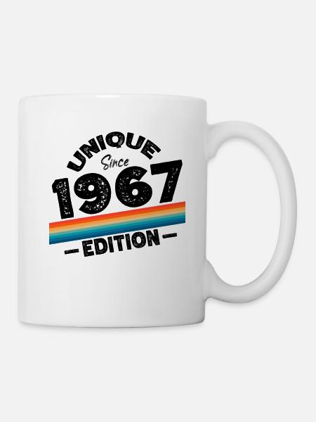 Unique seit 1967 Edition Geburtstag Vintage 1967 - Tasse - Weiß