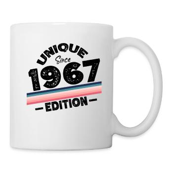 Unique depuis 1967 Edition Anniversaire Millésime 1967 - Mug blanc - blanc - Droite