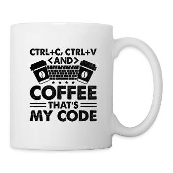 Coffee Coding Programmer Coder Developer Nerd Coff - Mug - white - Right