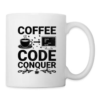 Café Codage Programmeur Codeur Développeur Nerd Coff - Mug blanc - blanc - Droite
