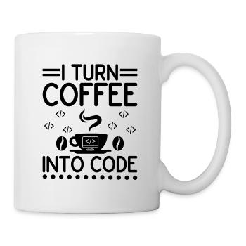Café Codage Programmeur Codeur Développeur Nerd Coff - Mug blanc - blanc - Droite