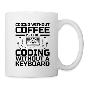 Café Codage Programmeur Codeur Développeur Nerd Coff - Mug blanc - blanc - Droite