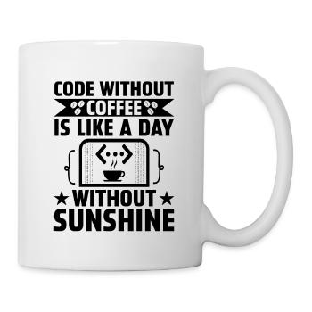 Café Codage Programmeur Codeur Développeur Nerd Coff - Mug blanc - blanc - Droite