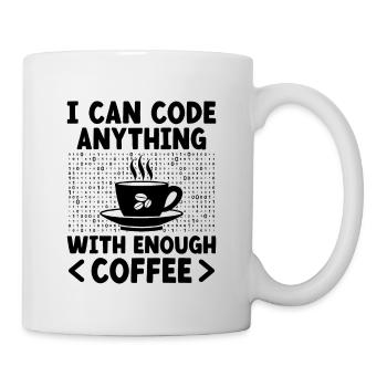 Café Codage Programmeur Codeur Développeur Nerd Coff - Mug blanc - blanc - Droite