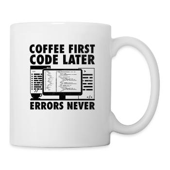 Café Codage Programmeur Codeur Développeur Nerd Coff - Mug blanc - blanc - Droite