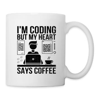 Café Codage Programmeur Codeur Développeur Nerd Coff - Mug blanc - blanc - Droite