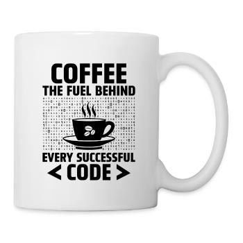 Café Codage Programmeur Codeur Développeur Nerd Coff - Mug blanc - blanc - Droite