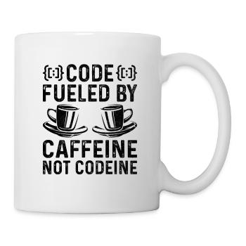 Café Codage Programmeur Codeur Développeur Nerd Coff - Mug blanc - blanc - Droite