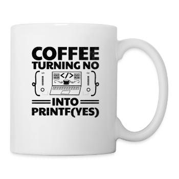Café Codage Programmeur Codeur Développeur Nerd Coff - Mug blanc - blanc - Droite