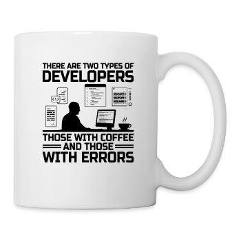 Kaffee-Codierung Programmierer Programmierer Entwickler Nerd Coff - Tasse - Weiß - Rechts